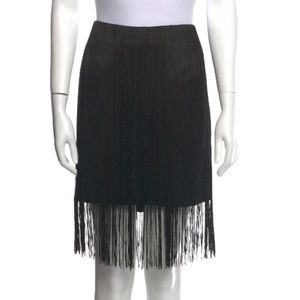 Rag & Bone Black Fringe Skirt